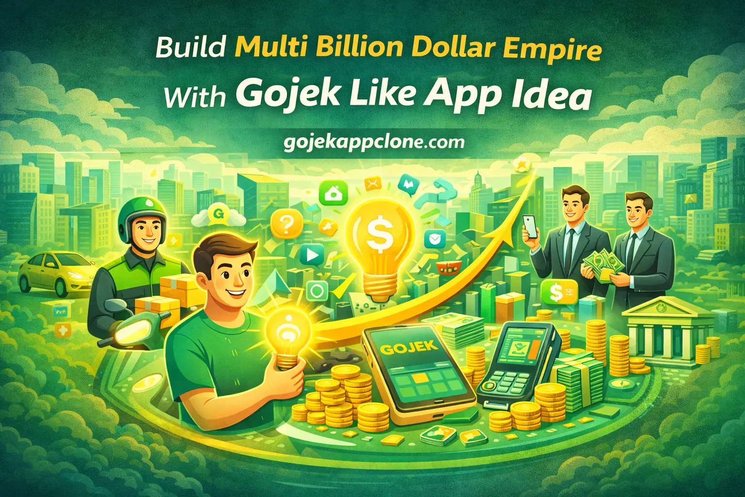 Build Multi Billion Dollar Empire With Gojek Like App Idea
