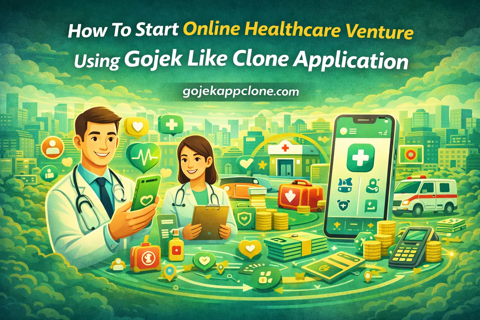 How To Start an Online Healthcare Venture Using a Gojek-like Clone Application
