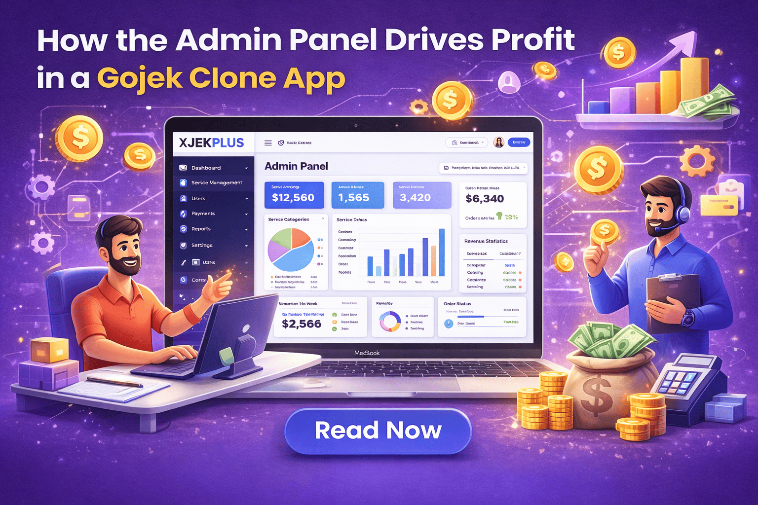 How the Admin Panel Drives Profit in a Gojek Clone App