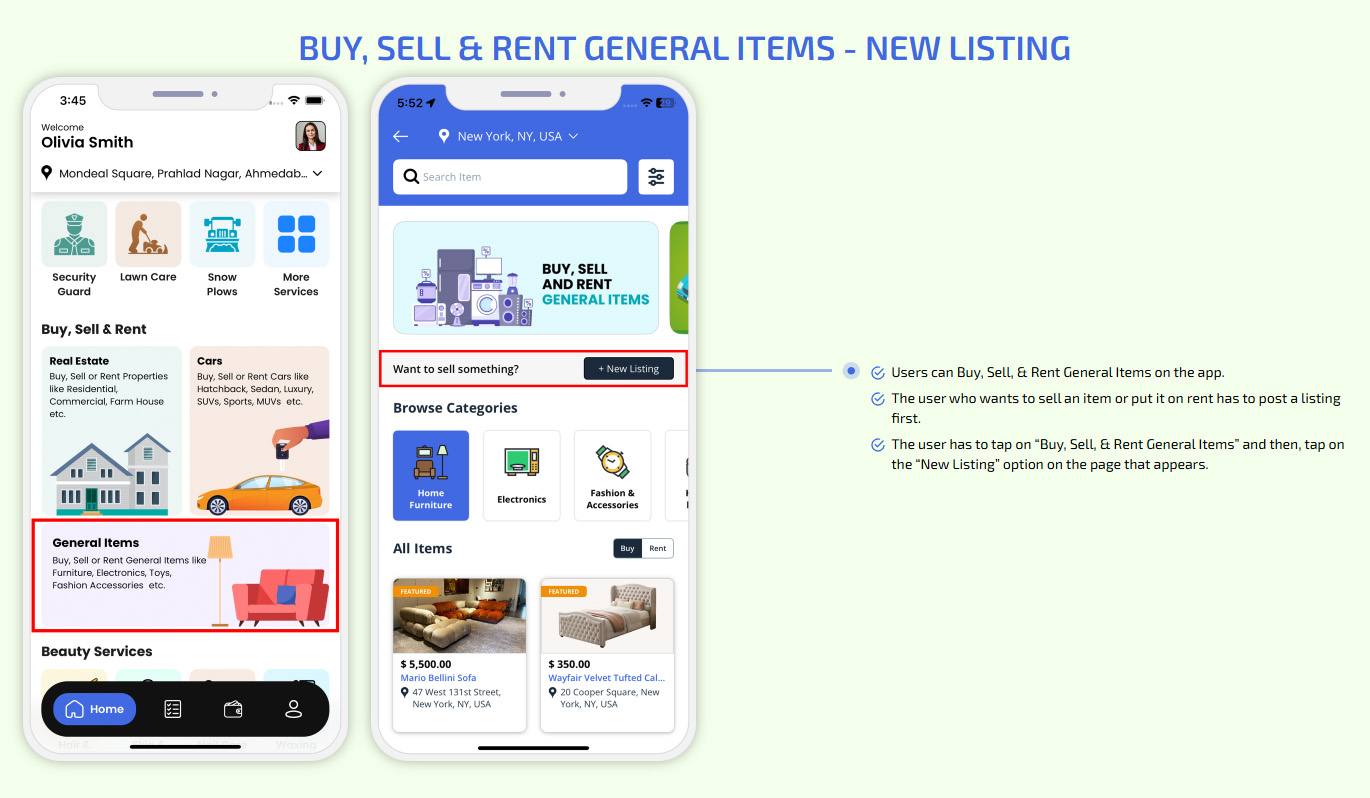 Buy, Sell & Rent General Items - New Listing