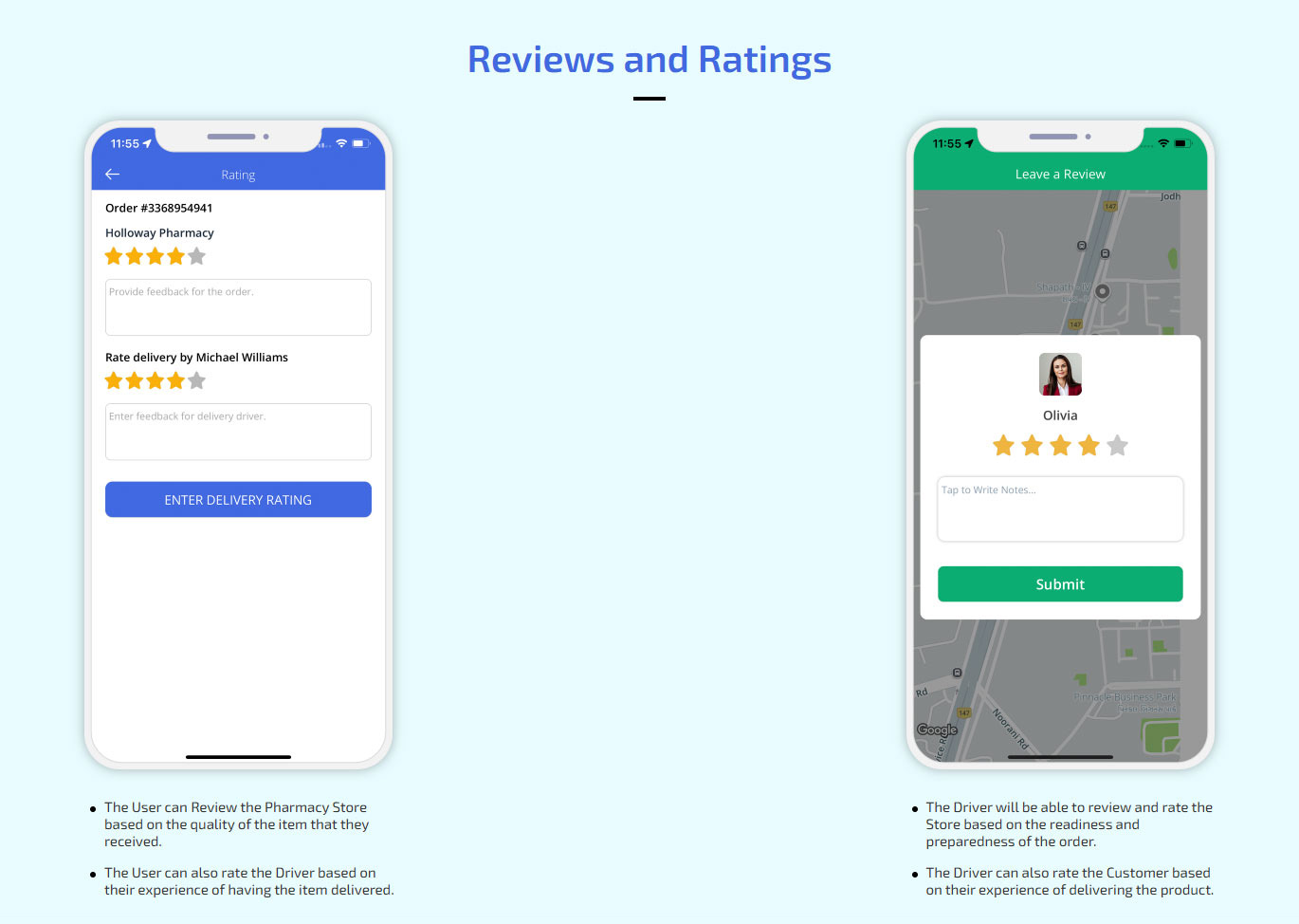 Reviews and Ratings